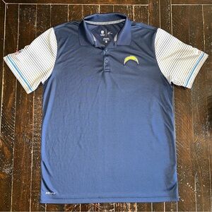 Nike DRI-FIT On Field Apparel NFL San Diego Chargers Men's Polo Shirt Size L